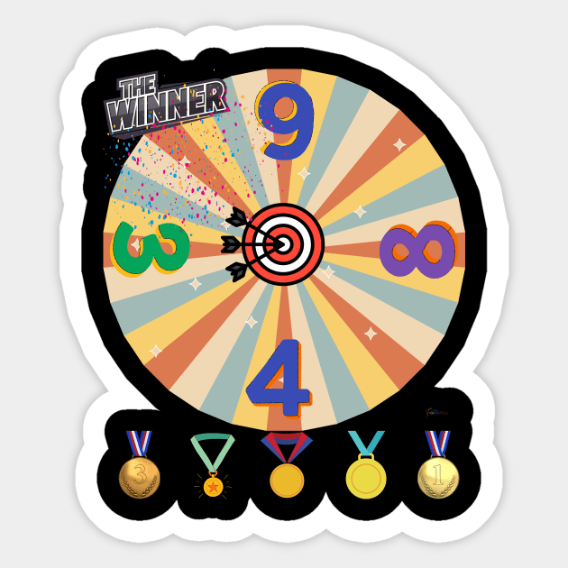 Dart style , winners Sticker by Funtomass